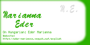 marianna eder business card